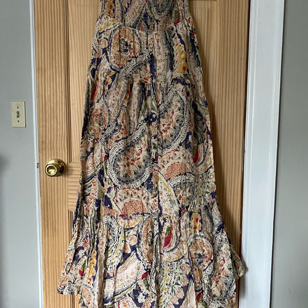 Colorful maxi beach dress